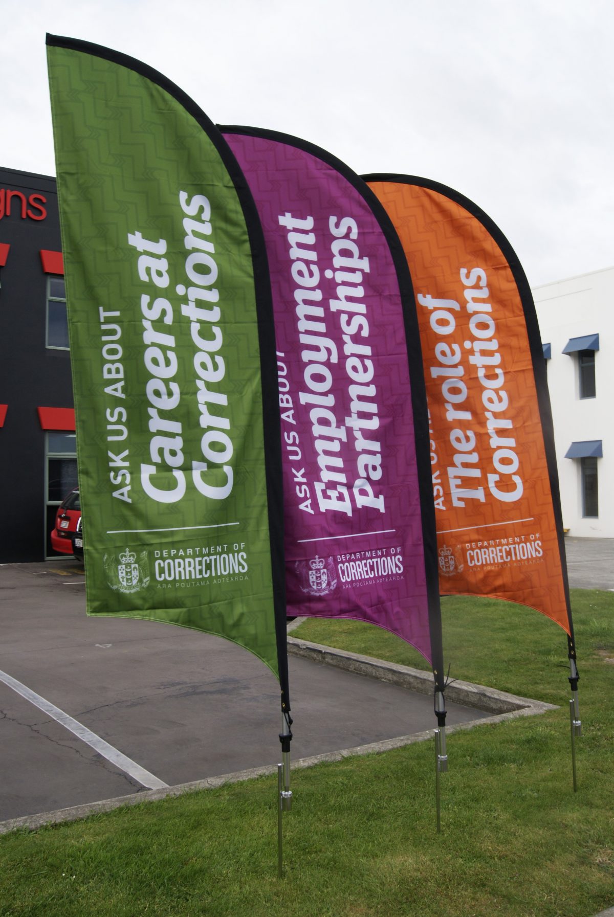 Feather Flags Action Signs